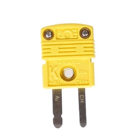 Omega Mini Plug, Type K, Yel, Alumel; Chromel SMP-K-M
