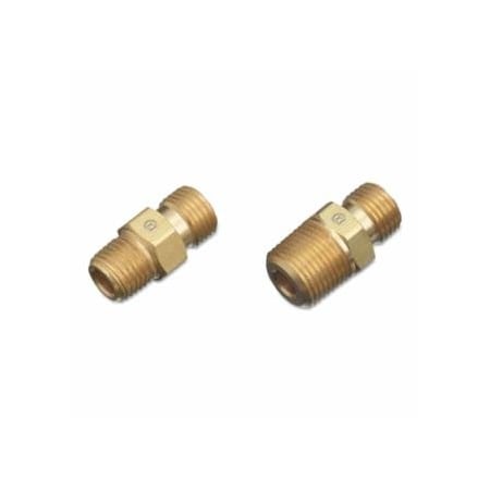 Western Enterprises Regulator Outlet Bushing, 200 psi, Brass, B-Size, 1/2 in (NPT) RH, Male, Oxygen 312-144