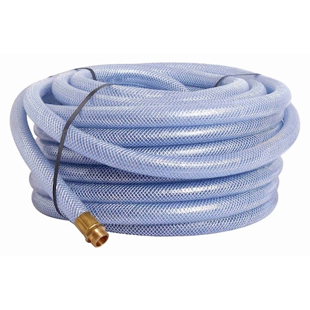 Underhill 1 in ID x 100 ft L Water Hose, Pliovic Tube, Clear H10-100C