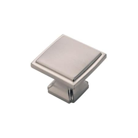 Gan Eden 1.25 in. Bridges Square Knob - Satin Nickel GA2130823