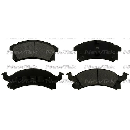 Newtek Automotive Usa Newtek Velocity Plus Economy Semi-Metallic w/Shim Disc Pads SMD673