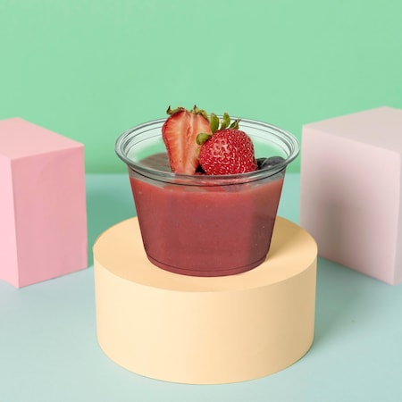 Smarty Had A Party 4 oz. Clear Plastic Portion/Souffle Cups with Lids, 5000PK 404CS-CASE