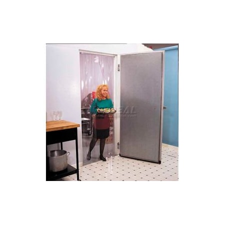 Chase Industries,. Strip Door Curtain 40"W x 80"H with 8" Low-Temperature Clear Strips Z8802LT4080