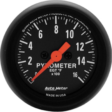 Auto Meter 2654 2.06 In. Z Series Pyrometer 01600 F A48-2654