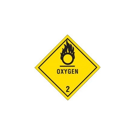 Bubblefast 4 x 4'' - ''Oxygen - 2'' Labels BFDL5080