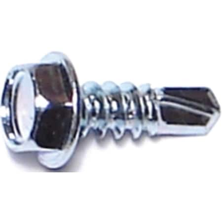 Midwest Fastener Sheet Metal Screw, #8 x 1/2 in, Zinc Plated Steel Hex Head Hex Drive 03281
