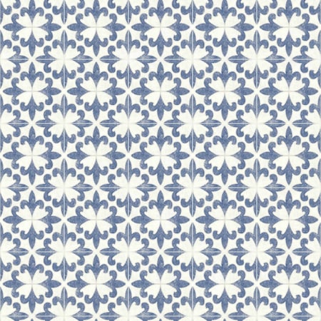 Chesapeake Remy Blue Fleur Tile Wallpaper 4072-70033