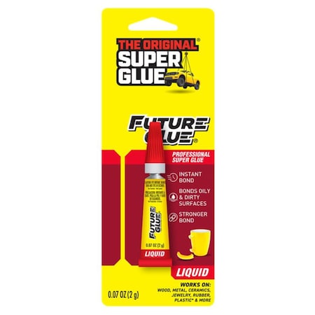 Super Glue Instant Adhesive, Future Glue Series, Clear, 0.07 oz, Tube 15110