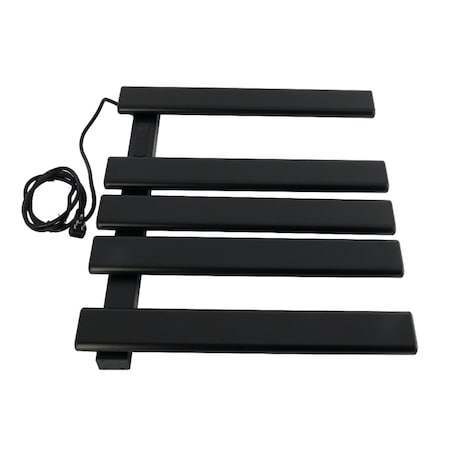 Kingston Brass Wall Mount Plug-In Towel Warmer, Matte Black DTC202330