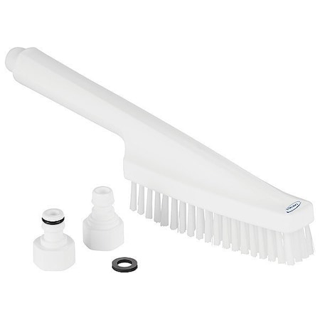 Remco 1 7/8 in W Waterfed Brush, Stiff, 6 1/2 in L Handle, 6 1/2 in L Brush, White, Polyester 70575