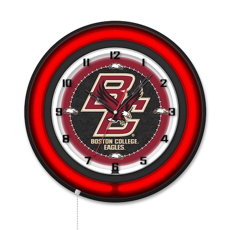 Holland Bar Stool Boston College 19 Double Neon Wall Clock Clk19BK