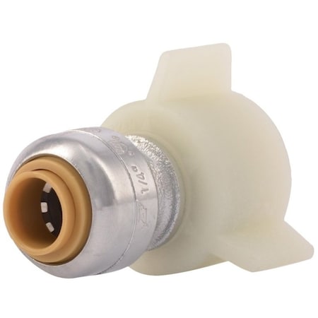Cash Acme SharkBite U3525LFA Pipe Connector, 14 x 12 in, FIP x Compression, Brass, 200 psi Pressure U3525A