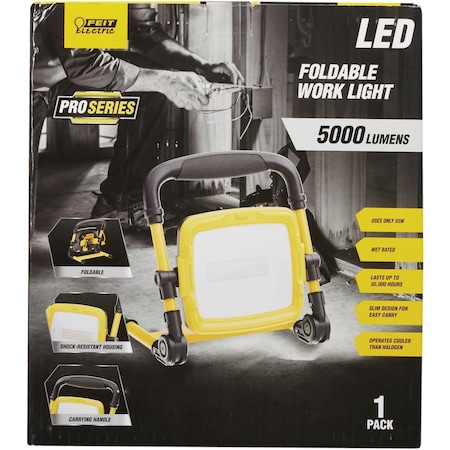 Feit Electric 5000 Lm. LED Foldable Portable Work Light WORK5000XLPLUGFOLD