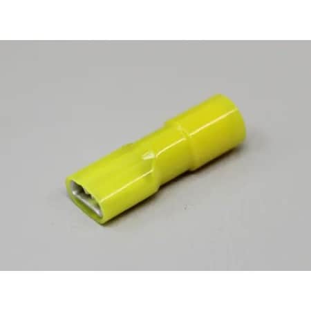 Nichifu Fully Insulated Disconnect Terminals, Extra Copper Sleeve, Female, AWG 10 TMDN 630855-FA-YCL