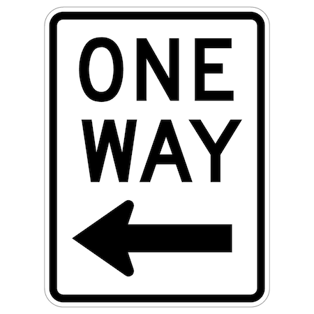 Sign Solutions Usa Traffic Sign, 12 in Width, Aluminum Sign, Vertical Rectangle DUS12DWT1218R6-2L