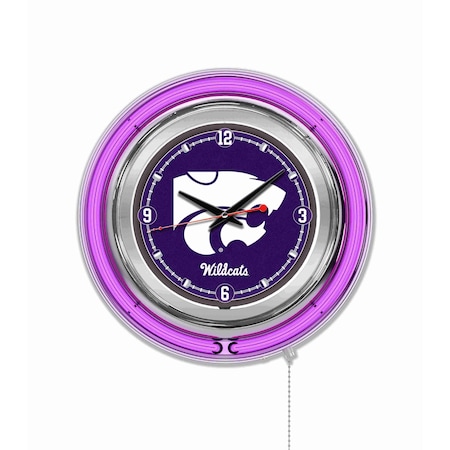 Holland Bar Stool Co Kansas State University Double Neon 15" Clock Clk15KnsasS