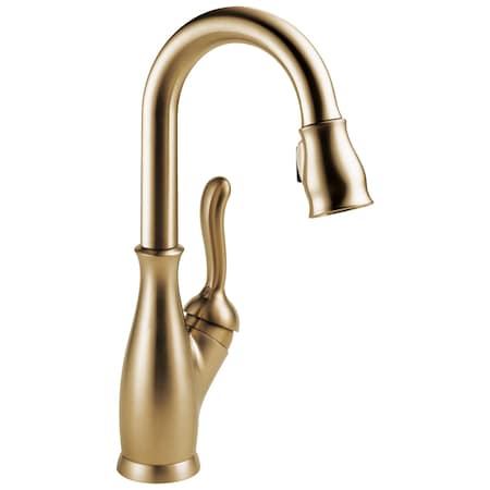 Delta Leland Single Handle Pull-Down Bar/Prep Faucet In Champagne Bronze 9678-CZ-DST