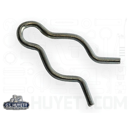 Huyett Hair Pin, Zinc Plated Spring Steel, 0.048 in Wire Dia x 0.750 in Length BPXZ-2304
