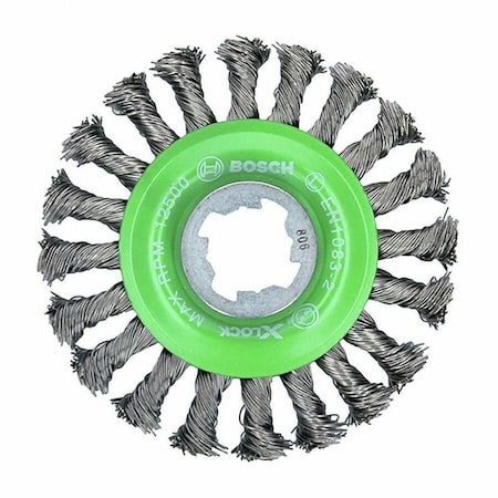 Bosch Wire Wheel Brush, 4-1/2" dia. Brush WBX409