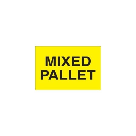 Bubblefast 2 x 3'' - ''Mixed Pallet'' Fluorescent Yellow Labels BFDL1622
