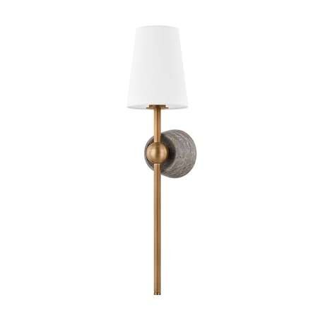 Troy Lighting Los Vilos 1 Light Wall Sconce 6.5 In. Patina Brass B2027-PBR