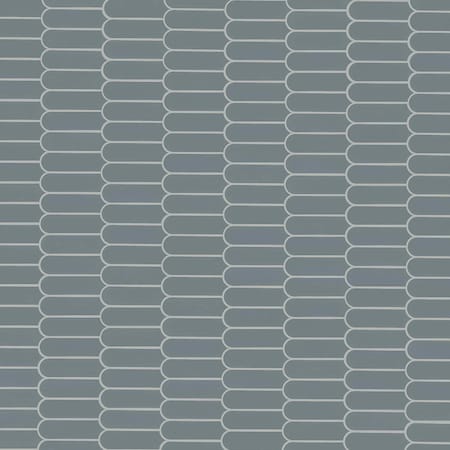 Msi Cielo Azul Scallop Sample Glossy Porcelain Mosaic Floor And Wall Tile ZOR-MD-0628-SAM