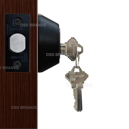 Constructor Deadbolt Door Lock Set with Single Cylinder, Oil Rubbed Bronze CO93386