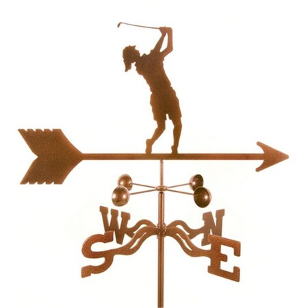 Ez Vane Female Golfer Weathervane with Deck Mount EZ1602-DK