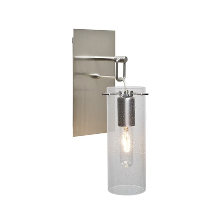 Besa Lighting Juni 10 Wall Pendant, Clear Bubble, Satin Nickel, 1x60W Incandescent 1WP-JUNI10CL-SN