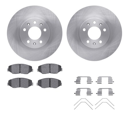 Dynamic Friction Co DFC Brake Rotor with 5000 Brake Pads and Hardware Kit 6512-59469