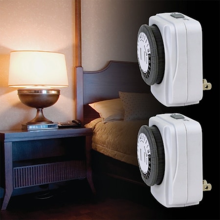 Prime 125V 24 Hr. Indoor Timer, 2PK TNI24111X2