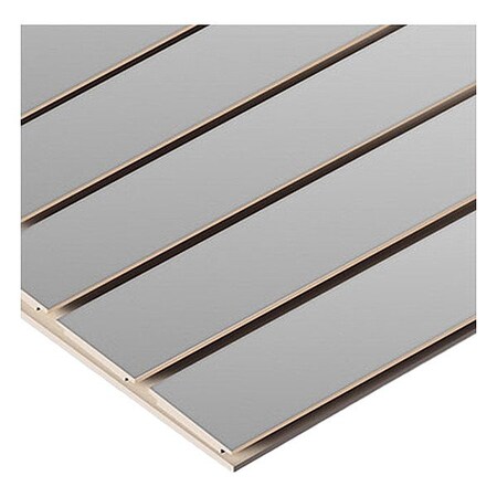 Specialty Store Services Slatwall Panel, Gray, 4 ft H, 8 ft W 2951G
