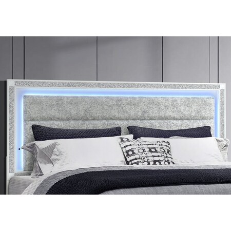 Global Furniture Usa Contemporary Glam Soleil White King Bed Group SOLEIL-WHITE-KBG