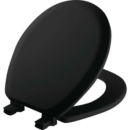 Bemis Mayfair Advantage Round Closed Front Black Wood Toilet Seat 41EC047