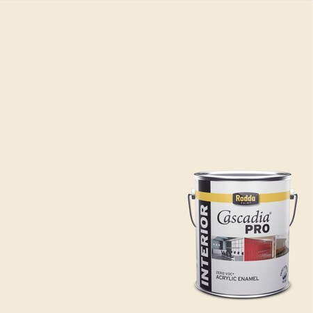 Rodda Paint Rodda Cascadia PRO Interior Paint and Primer in One, Satin, 1 Gallon, Artisan White 4200011-CA013/Artisan White