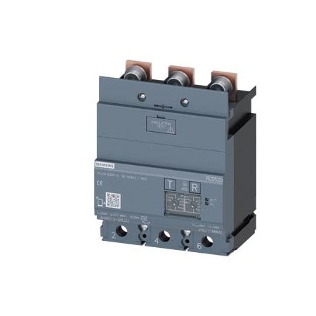 Siemens residual current device RCD520 basic RCD type A loadside mounted rated 3VA9213-0RL20