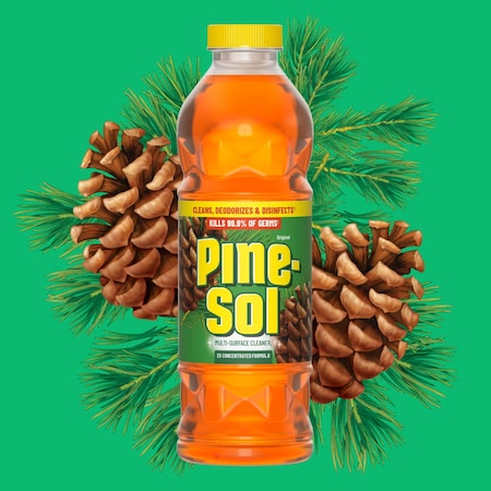 Pine-Sol Multi-Surface Cleaner, 80 oz, Bottle, Ready to Use, Liquid, Pine, 3 PK 60606