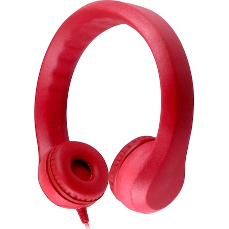 Hamiltonbuhl Hamilton Buhl Flex Phones Foam Headphones 3.5mm Plug Black KIDS-RED