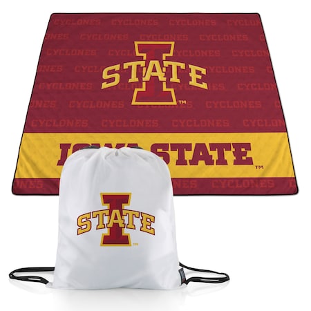 Picnic Time Family Of Brands NCAA Iowa State Cyclones Impresa Picnic Blanket - Lightweight Beach Blanket - Machine Washable 819-01-999-236-0