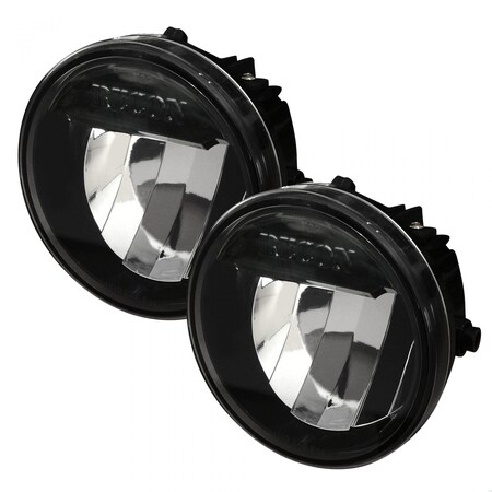 Recon 09-14 F150 (EXCLUDE RAPTOR) LED FOG LIGHTS 2-PIECE SET - SMOKED / BLAC 264513BK