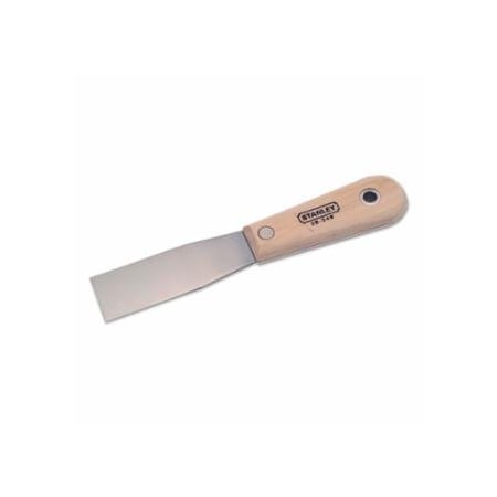 Stanley Wood Handle Putty Knife, 1-1/4 in W, Flexible Blade 680-28-540