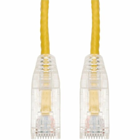 Add-On 6IN RJ-45 MALE TO RJ-45 MALE CAT6 STRAIGHT YELLOW SLIM UTP COPPER PVC ADD-0-5FSLCAT6-YW