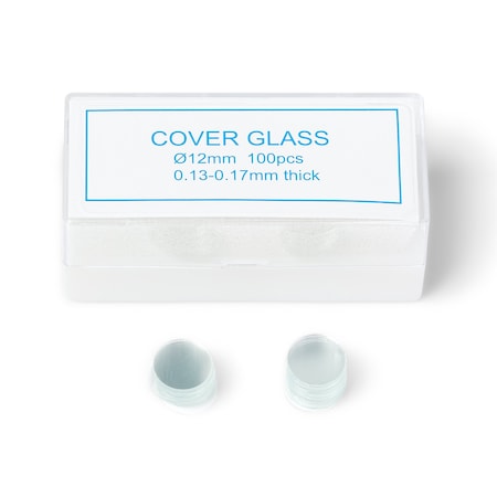 United Scientific Round Coverslips 12 mm, 100PK SQCVRSP12