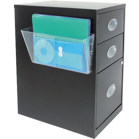 Deflecto Wall File Holder, Magnetic, Clear 73101