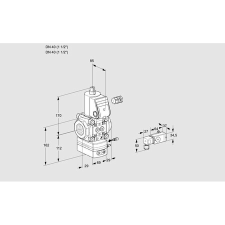 Honeywell Kromschroder VAG240R/NWAE KS88011683