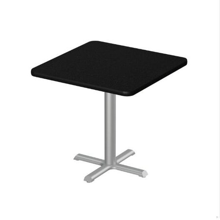 Correll Square Cafe Table, 36 in W, 36 in L, 29 in H, Particleboard Top, Black Granite SXT36S-07-98-09