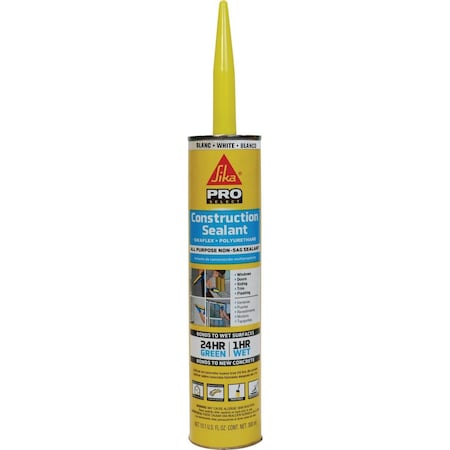 Sika SikaFlex 10.1 Oz. Pro Select Construction Polyurethane Sealant White 515309