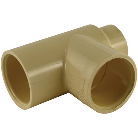 Charlotte Pipe And Foundry 3/4'' x 1/2'' x 3/4'' Solvent Weldable CPVC Tee CTS 02400 2200HA