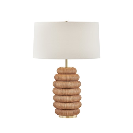 Hudson Valley Lighting Winbrook 1 Light Table Lamp in Aged Brass Finish L1128-AGB