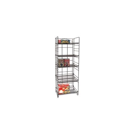 Specialty Store Services Retail Display Merchandiser Rack With 5 Adjustable Shelves For Baked Goods, Candy And More 2053